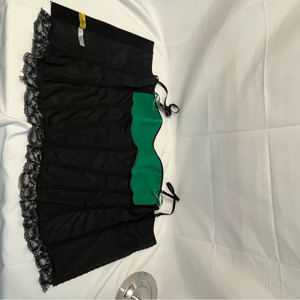 NWT Just Sexy Green and Black Lace Bustier - Picture 6 of 15